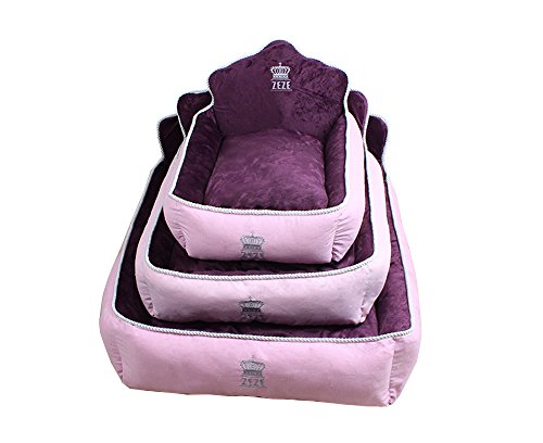 purple dog bed